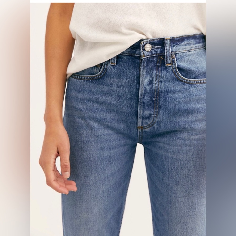 Boyish High Rise Blue Jeans - Picture 2 of 15